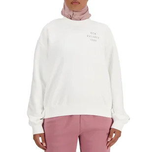 Bluza New Balance WT41517WT - biała - Bluzy sportowe damskie - miniaturka - grafika 1
