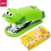 Zszywacze biurowe - Zszywacz do 15 kartek zszywki 10 krokodyl zielony E0452 GREEN DELI - miniaturka - grafika 1