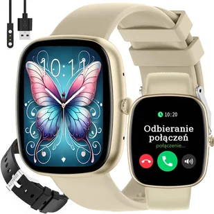 Gravity T18-7 PROF Beżowy, Czarny - Smartwatch - miniaturka - grafika 1