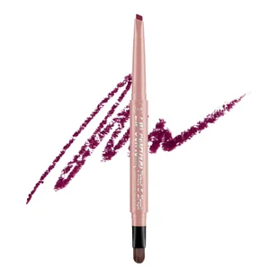 J.Cat Lip Contour Pencil & Brush Automatyczna konturówka do ust z pędzelkiem, 204 Wild Burgundy - Konturówki do ust - miniaturka - grafika 1