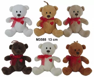 Sun-day Pluszak Miś 13cm Sa Siedzacy z Sercem M3588 - Maskotki i pluszaki - miniaturka - grafika 1