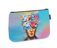 Torebki damskie - Elegancka Kosmetyczka Solo, nadruk Libera 14×21 cm – Podróżna, Wodoodporna, Kompaktowa Bertoni - miniaturka - grafika 1