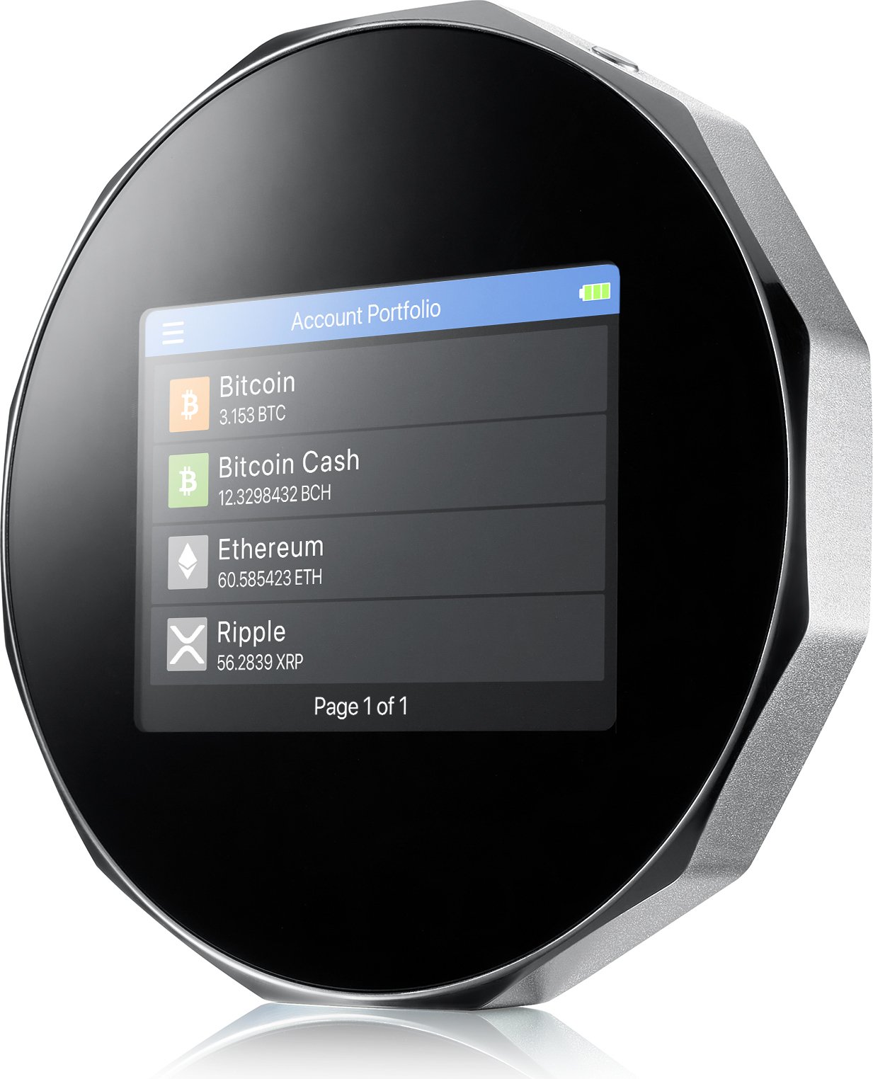 SecuX V20 - Najbezpieczniejszy kryptowalutowy portfel sprzętowy z Bluetooth - Duży ekran dotykowy - Łatwe zarządzanie Bitcoin, Ethereum, Ripple, BTC, ETH, LTC, BCH, DG