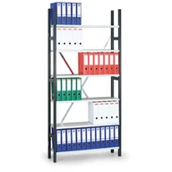 Szafy i regały magazynowe - B2B Partner Regał archiwalny Variant, 2910x1240x300 mm, szare półki, podstawowy 277054 - miniaturka - grafika 1
