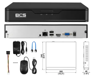Zestaw monitoringu firmy na 8 kamer IP BCS-P-TIP14FSR5 POINT4MPx Zasięg podczerwieni 50m Mikrofon - Zestawy do monitoringu - miniaturka - grafika 3