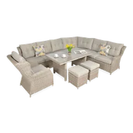 Meble ogrodowe - Zestaw Mebli Ogrodowych Wypoczynkowych Technorattan TRIVENTO Narożnik Taras - miniaturka - grafika 1