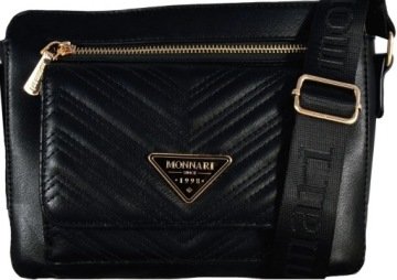 Torebka Monnari Listonoszka Czarna Przegrody Kolekcja Premium