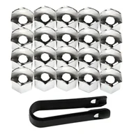 Akcesoria motoryzacyjne - 20X Nakładki Na Śruby Felg Nasadki Chromowane 21Mm - miniaturka - grafika 1