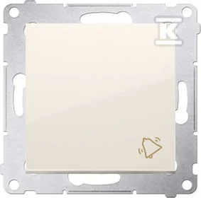Kontakt KONTAKT_SIMON Przycisk zwierny dzwonek SIMON 54 Kremowy DD1A.01/41 - Wyłączniki światła i elektryczne - miniaturka - grafika 1