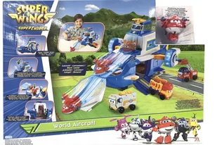 SUPER WINGS LOTNISKOWIEC SAMOLOT WORLD AIRCRAFT SUPER CHARGE ZESTAW - Zabawki konstrukcyjne - miniaturka - grafika 1