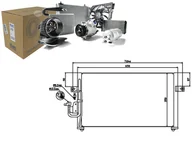Chłodnice - NISSENS CHŁODNICA KLIMATYZACJI 94037 HYUNDAI ELANTRA 95 94037 - miniaturka - grafika 1