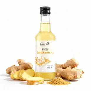 Syrop imbirowy 200 ml zdrowy naturalny bez barwników i konserwantów - Syropy i koncentraty owocowe - miniaturka - grafika 1