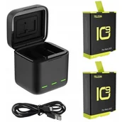 Baterie i akcesoria - Ładowarka Usb 2X Bateria Do Gopro Hero 10 Black / 9 Black / Gp-Bnc-901-B - miniaturka - grafika 1