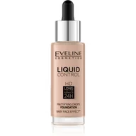Podkłady do twarzy - EVELINE Liquid Control HD Mattifying Drops Foundation matujący podkład do twarzy 025 Light Rose Niacynamid 30ml - miniaturka - grafika 1