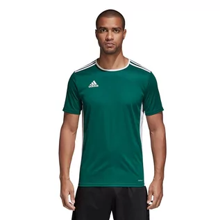 Koszulki męskie - Adidas Koszulka piłkarska Entrada 18 JSY zielona r S CD8358 CD8358 - grafika 1