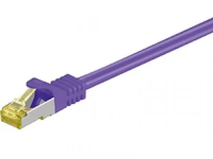 MicroConnect Patchcord CAT 7 S/FTP fioletowy 15m SFTP715P - Patchcordy - miniaturka - grafika 1