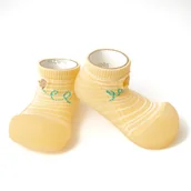 Skarpetki dla dzieci - Attipas® Lekkie Bambusowe Buciki Niemowlęce Bamboo Sun Yellow 10,8 Cm / 19 Antypoślizgowe - miniaturka - grafika 1