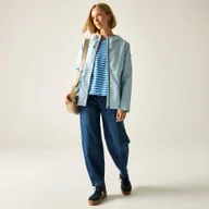 Kurtki i kamizelki sportowe damskie - Regatta Kurtka damska przeciwdeszczowa z membraną Bayletta Niebieski, Rozmiar: 48 - miniaturka - grafika 1