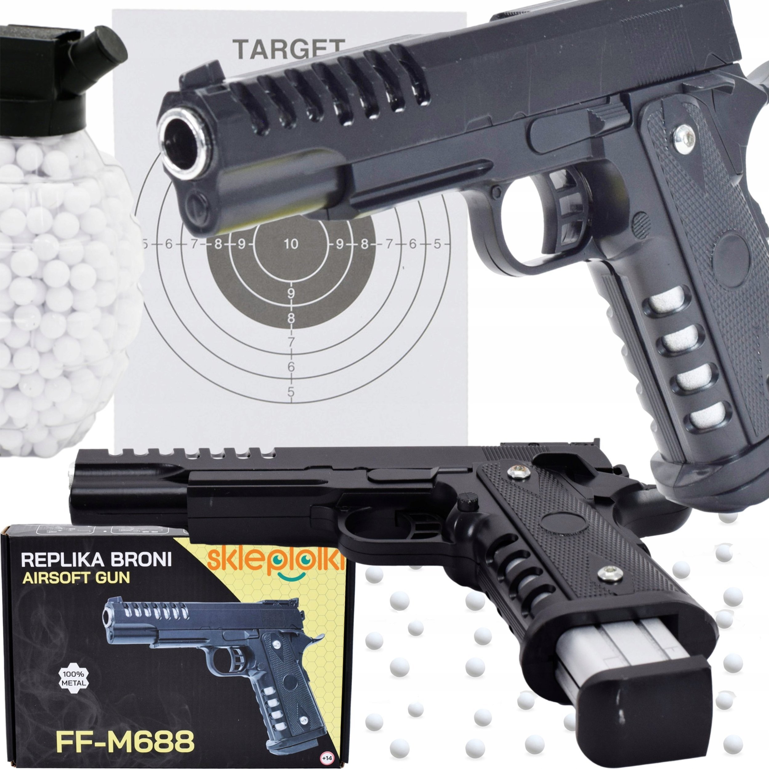 Skleplolki ASG PISTOLET BROŃ ZABAWKA KARABIN NA KULKI BB 6MM REPLIKA 100%METAL