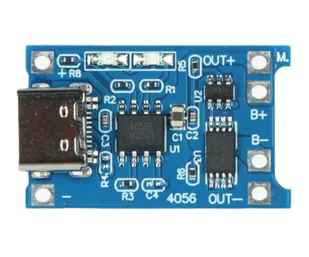 MODUŁ ŁADOWANIA AKUMULATORÓW LI-ION CHAR-4056-18650/USB-C - Ładowarki i akumulatory - miniaturka - grafika 1