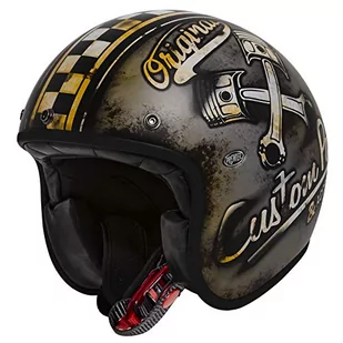 PREMIER HELMET LE PETIT CLASSIC OP 9 BM, brązowy/ogrze/czarny, S - Kaski motocyklowe - miniaturka - grafika 1