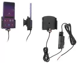 Uchwyt uniwersalny aktywny do GALAXY A50 z instalacją na stałe do smartfonów bez futerału oraz w futerale lub etui o wymiarach: 62-77 mm (szer.), 6-10 mm (grubość) - Uchwyty samochodowe do telefonów - miniaturka - grafika 1