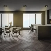 Oprawy, klosze i abażury - Briloner Oprawa wpuszczana LED Desi, czarna, Ø9cm, ściemniana, 3000K - miniaturka - grafika 1