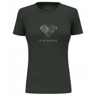 Koszulki i topy damskie - SALEWA KOSZULKA PURE HEART DRY 00-0000028638_5280 r XL - miniaturka - grafika 1
