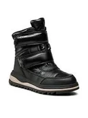 Śniegowce damskie - Geox Adelhide Śniegowce Dziecięce Czarne 28 Ż1E - miniaturka - grafika 1