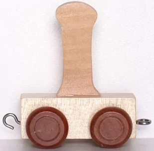 Small Foot Design Wagonik z literka I Alfabet - Pociągi dla dzieci - miniaturka - grafika 1