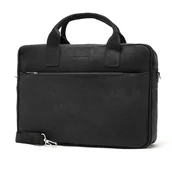 Torby męskie - Brdrene Torba na ramię ze skóry naturalnej brdrene bl12 czarna - miniaturka - grafika 1