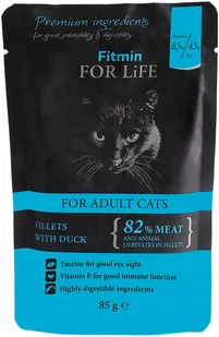 Korzystny pakiet mieszany Fitmin Cat For Life Adult, 56 x 85 g - Kaczka Dostawa GRATIS! - Mokra karma dla kotów - miniaturka - grafika 1