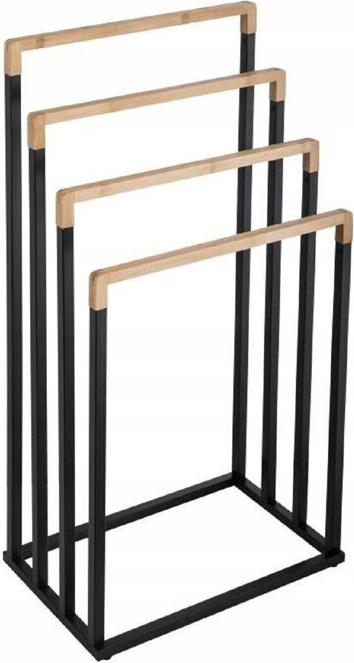 Stojak na ręczniki Stojak na ręczniki kąpielowe Stojak na ręczniki kąpielowe Bambus 4 drążki 10836