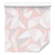 Tapety - Tapeta Wzory GEOMETRYCZNE Różowa Abstrakcja w 3D 0,53m x 10m - miniaturka - grafika 1
