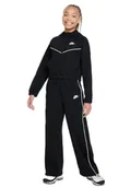 Kurtki i płaszcze dla dziewczynek - Nike FD2948-010 G NSW HR TRACKSUIT HD FZ Kurtka Dziewczynka BLACK/BLACK/WHITE/WHITE Rozmiar S - miniaturka - grafika 1