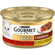 Mokra karma dla kotów - Purina Gourmet GOLD Wołowina z kurczakiem w sosie pomidorowym 12x85g - miniaturka - grafika 1