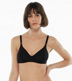 Lovable Biustonosz Damski Czarny Gładki 32B Spd