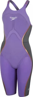 Speedo Damski strój pływacki Speedo LZR INTENT OPBK KSKN AF miami lilac/usa charcoal/rose gold rozmiar 26 - Stroje kąpielowe - miniaturka - grafika 1