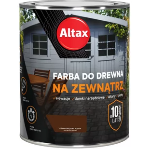 Farba do drewna na zewnątrz ALTAX 750 ml ciemny brązowy - Farby i impregnaty do drewna - miniaturka - grafika 1