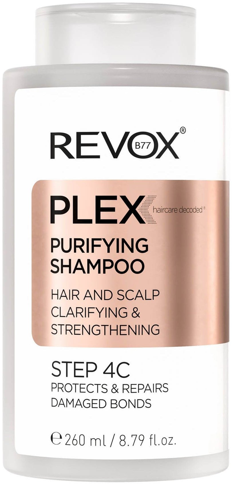 Revox B77, Plex Bond Step 4C, Hair Shampoo, Purifying, 260 ml For Women