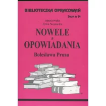 Biblios Nowele i opowiadania Bolesława Prusa - zeszyt 24 - Irena Nowacka - Lektury szkoła podstawowa - miniaturka - grafika 1
