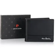 Portfele - Mały portfel męski Pierre Cardin YS605 8825 z RFID - czarny - miniaturka - grafika 1