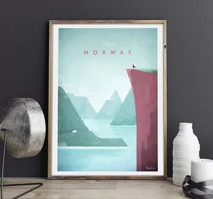 Norwegia - vintage plakat 50x70 cm - Plakaty - miniaturka - grafika 1