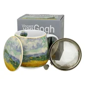 Kubki - Porcelanowy kubek z zaparzaczem 430 ml Van Gogh Wheat Field - miniaturka - grafika 1