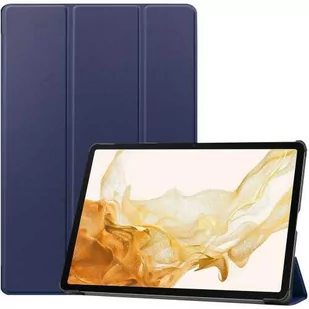 Bizon Etui Case Tab Croc do Samsung Galaxy Tab S8 Plus / S7 Plus, granatowe - Etui do tabletów - miniaturka - grafika 1