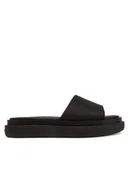 Klapki i japonki damskie - Calvin Klein Klapki Flatform Slide Jacq HW0HW02461 Czarny - miniaturka - grafika 1