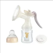 Laktatory - Bebeconfort Ręczny Laktator, Silikonowy Laktator, Zestaw Ręcznego Laktatora, Piasek - miniaturka - grafika 1