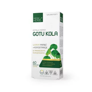 Gotu Kola 520 mg 60 kapsułek MEDICA HERBS - Układ nerwowy - miniaturka - grafika 1