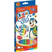 Pozostałe akcesoria dla plastyków - Bambino Kredki 12kol ścieralne standard - miniaturka - grafika 1