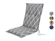 Poduszki ogrodowe - Livarno Home Livarno Home Poduszka na krzesło z niskim oparciem, 100 x 50 x 8 cm (Kratka/pomarańczowy) 4055334451048 - miniaturka - grafika 1